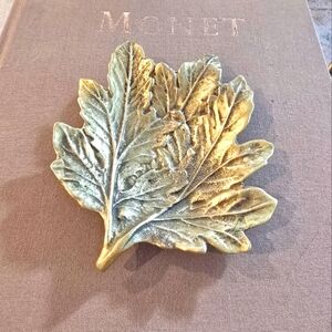 Vintage 1948 Brass Virginia Metalcrafters Bronze Leaf